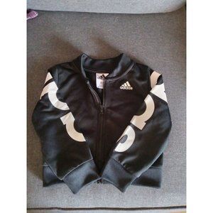 Adidas Toddler Logoed Jacket 3 Stripes Classic Baby Sz 2T